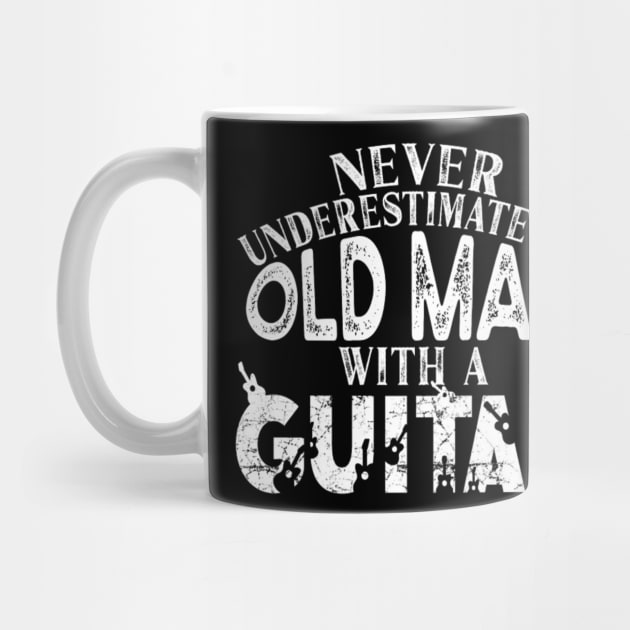 never underestimate an old man with a guitar by Mr.Skull & Grunge
